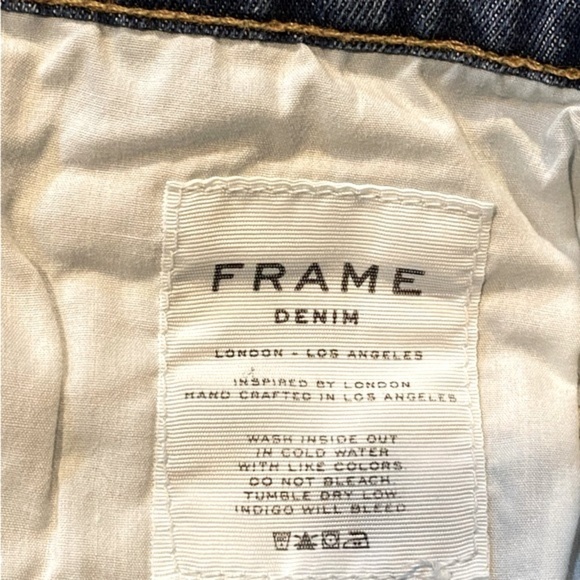 FRAME  Le Cutoff Valle Tulip Hem Denim Shorts - Picture 4 of 10